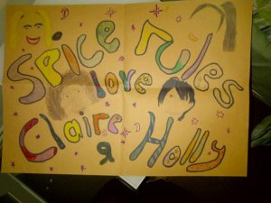 My home made poster for the 1998 Spice Girls Tour!